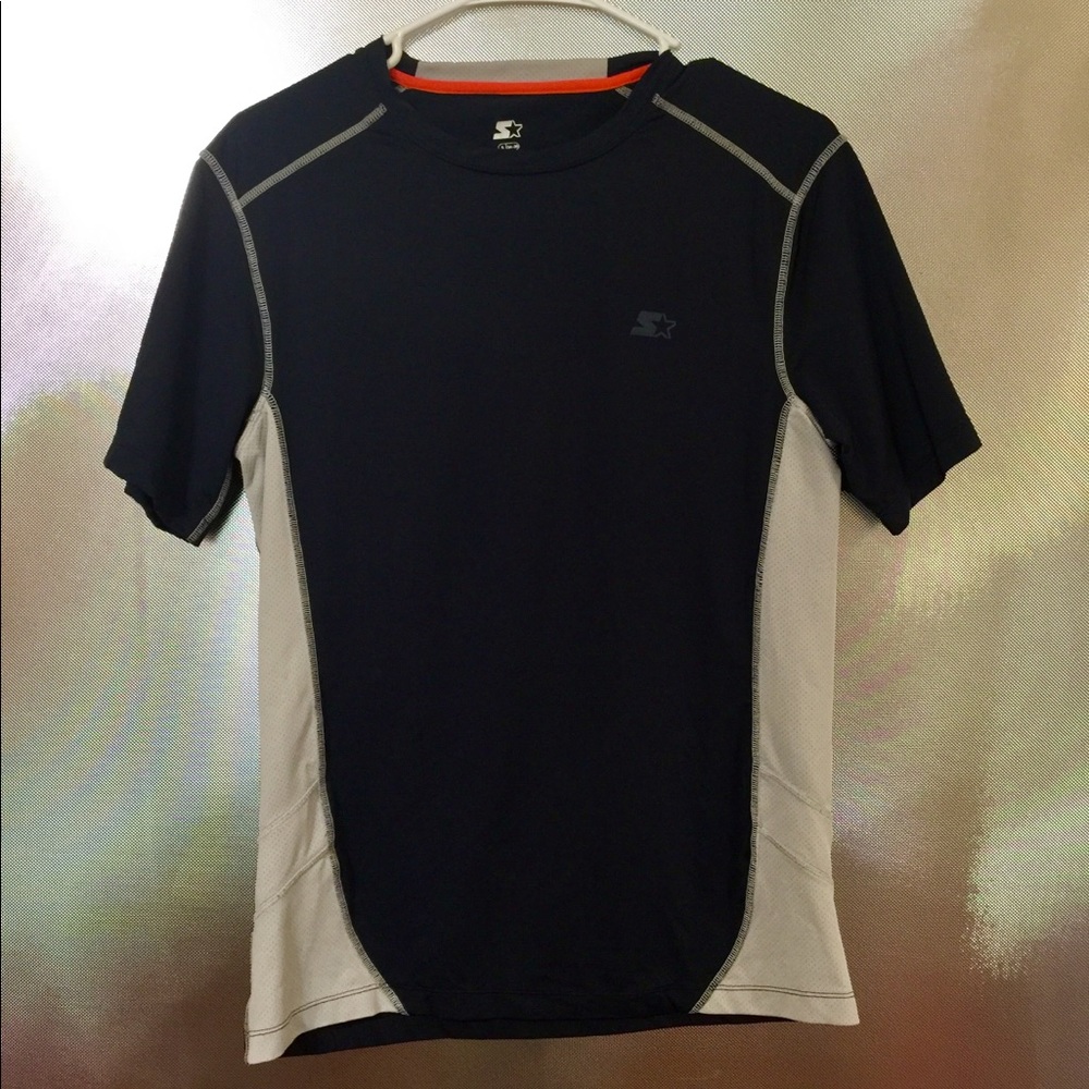 Men's S Starter Short Sleeve Activewear Shirt